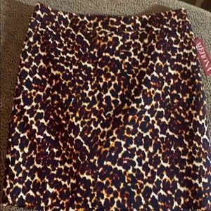 Animal print skirt